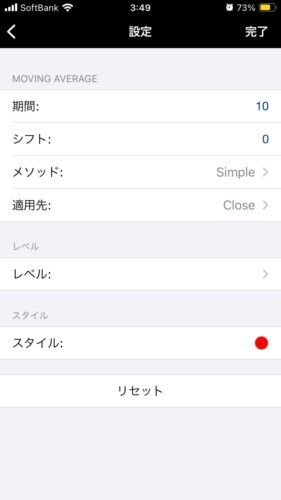 中期移動平均線
